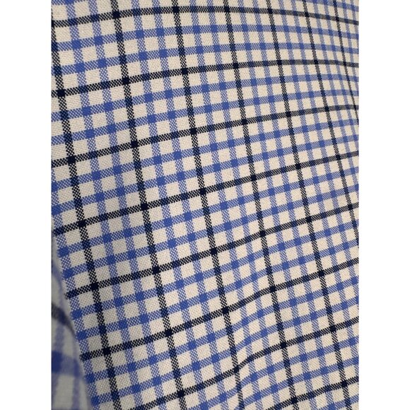Polo Ralph Lauren Mens L Slim Fit Blue White Long Sleeve Button-Up Shirt Office - Picture 10 of 11